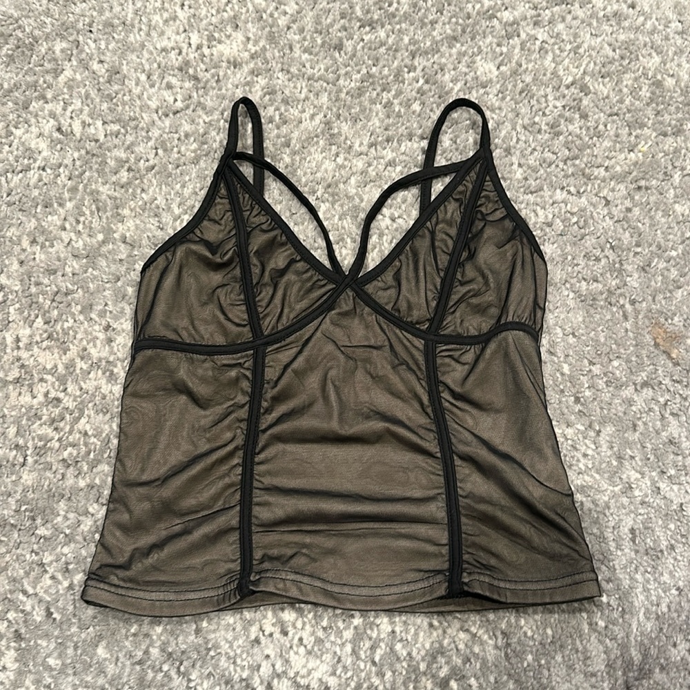 Black tank top